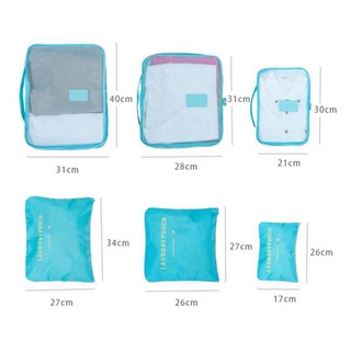Set 6 túi đựng đồ đi du lịch