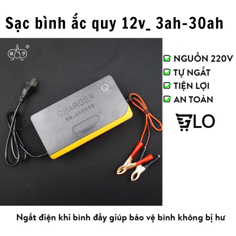 Bộ Nạp Sạc bình Ắc Quy 12v