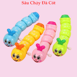 Đồ chơi con sâu chạy cót đa sắc màu nhựa bền cao cấp đồ chơi giải trí thú vị cho bé