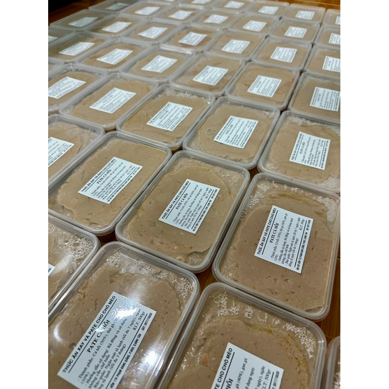 500G PATE TƯƠI CHO CHÓ MÈO NHIỀU VỊ