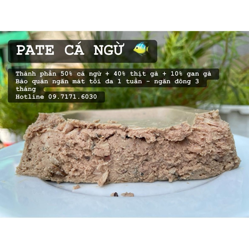 500G PATE TƯƠI CHO CHÓ MÈO NHIỀU VỊ