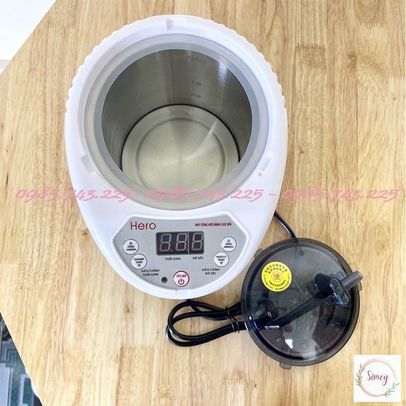 Nồi Xông Hơi, Máy Xông Hơi Hero, Nồi Xông Hơi Điện Cao Cấp Dùng Cho Gia Đình, Spa Dung Tích 2L, 3L, 4L