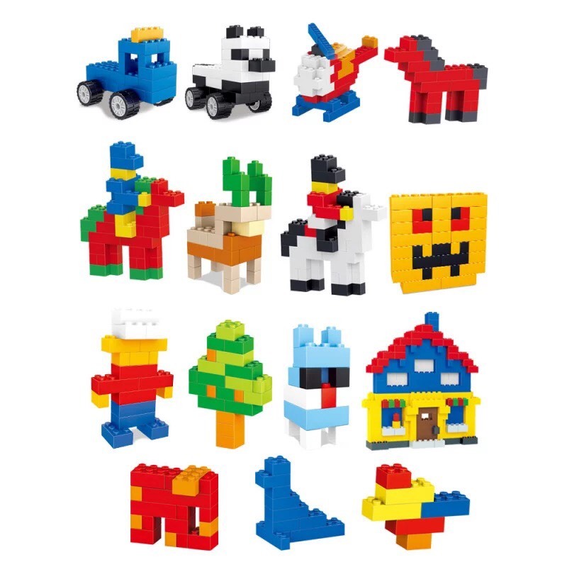 Đồ Chơi Xếp Hình 1000 Chi Tiết Lego Xếp Hình Lắp Ghép Đa Dạng Giành Cho Bé, Giúp Bé Phát Triển Trí Não