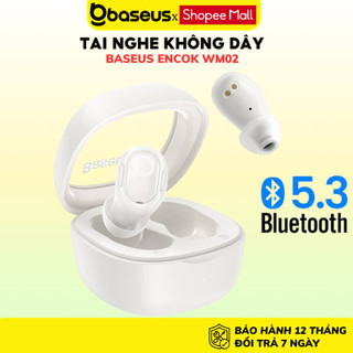 Tai Nghe Bluetooth Baseus WM02 TWS 5.3 kết nối Không Dây Chống Ồn Êm Tai cho smarphone ip samsung