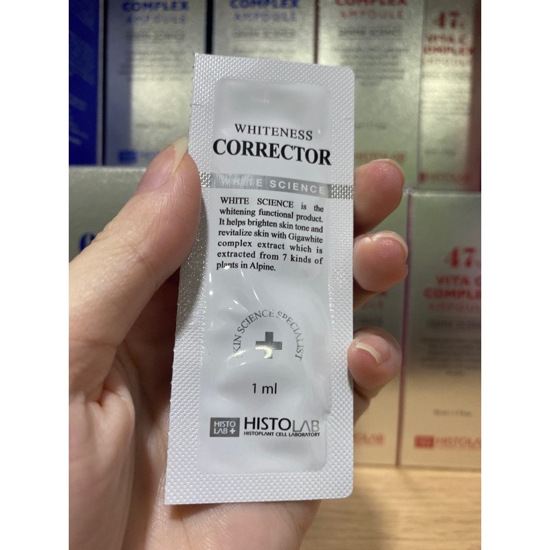 Kem Hiệu Chỉnh Sắc Tố Da HISTOLAB Whiteness Corrector 1ml- Điều Chỉnh Cải Thiện Sắc Tố Da , Loại Bỏ Tàn Nhang