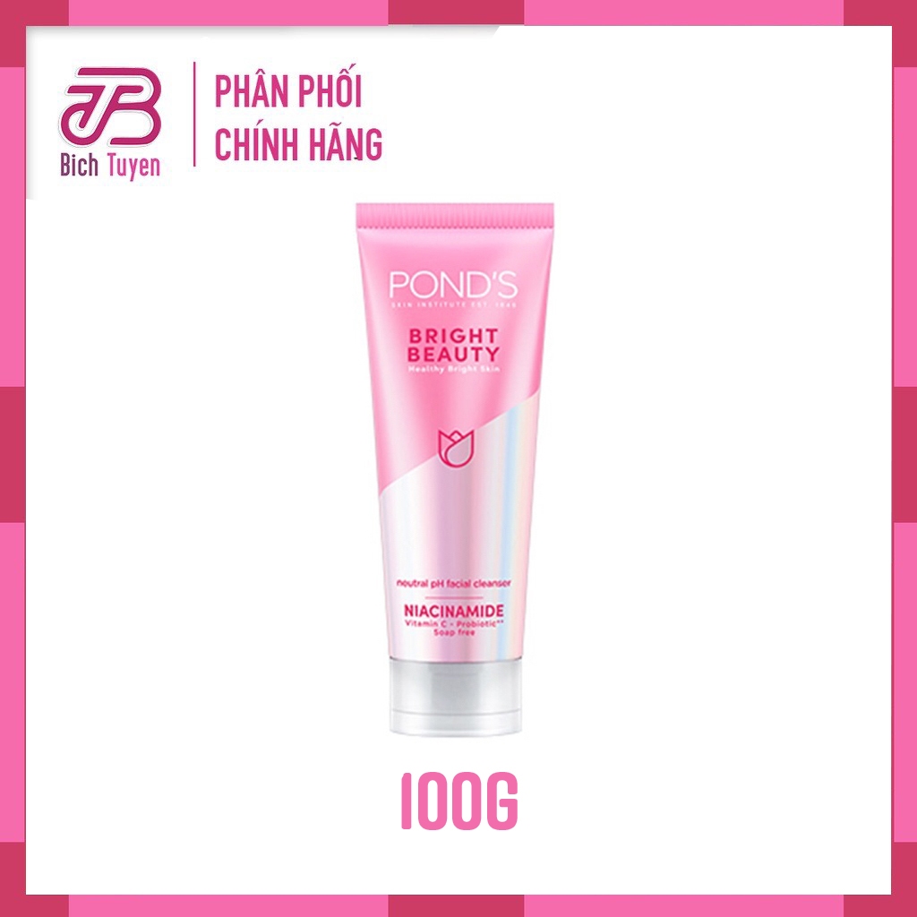 Sữa Rửa Mặt Trắng Hồng POND'S WHITE BEAUTY / BRIGHT BEAUTY 50g - 100g BT Cosmetic