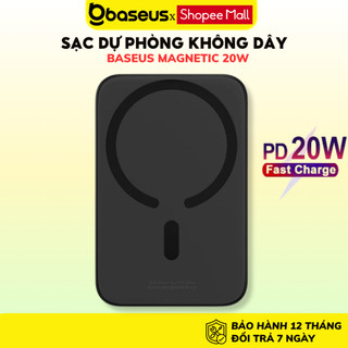 Sạc dự phòng không dây Baseus sạc nhanh 20W 10000mAh nhỏ gọn tiện lợi cho IP 11 12 13 14 Promax