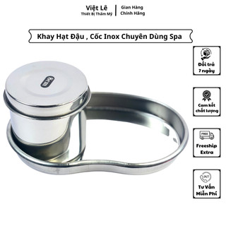 Khay hạt đậu + cốc inox chuẩn inox 304
