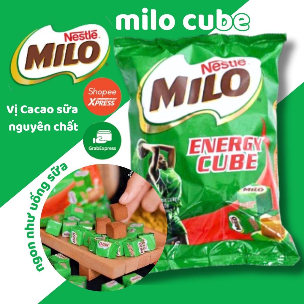 [100 VIÊN KÈM QUÀ ] Kẹo Milo cube thái lan/Kẹo Milo Cube Nestle Chính Hãng Thái Lan