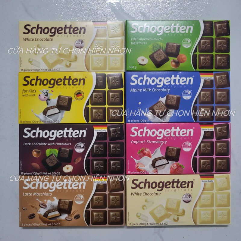 Socola Schogetten Đức 100g