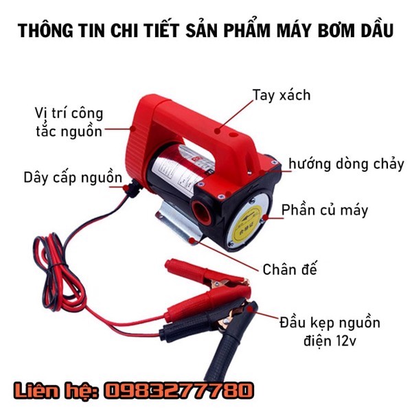 Máy bơm hút chất lỏng, dầu nhớt nhiên liệu đa năng