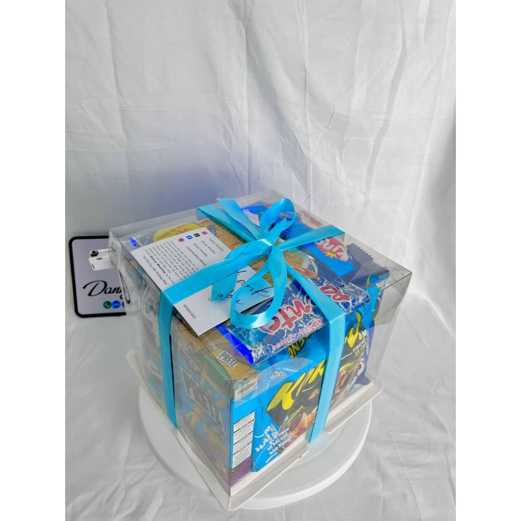 SET Hộp quà bánh kẹo trong suốt, hộp quà bánh kẹo Tặng Người Yêu, Quà Sinh Nhật, Giáng Sinh