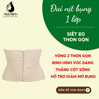 Đai nịt bụng 1 lớp định hình vòng eo, tiêu dần mỡ thừa,giảm mỡ bụng sau sinh