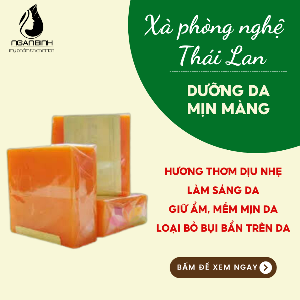 Xà phòng nghệ,xà bông nghệ thái lan chính hãng