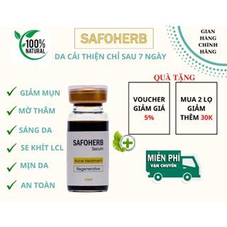 Safoherb hương dịu nhẹ, thiên nhiên, giảm mụn, mờ thâm, sáng da, mịn da, se lỗ chân lông