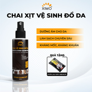 Chai vệ sinh giày Ximo Sneaker Shampoo 100ml, Chai Vệ Sinh Đồ Da Cao Cấp Đánh Bay Mọi Vết Bẩn Ximo 300ml