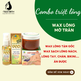 Combo wax lông và mỡ trăn tẩy lông