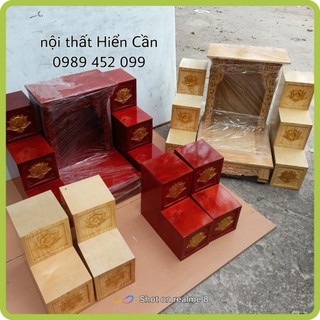 Bục Tam Cấp, nhị cấp để ban thờ, ban thần tài(Có phun màu theo yêu cầu) hàng đẹp các kích cỡ
