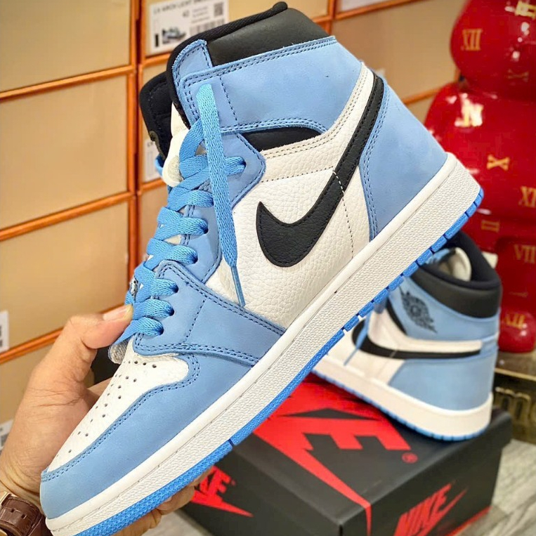 Giày Air Jordan 1 High University Blue LikeaAuth