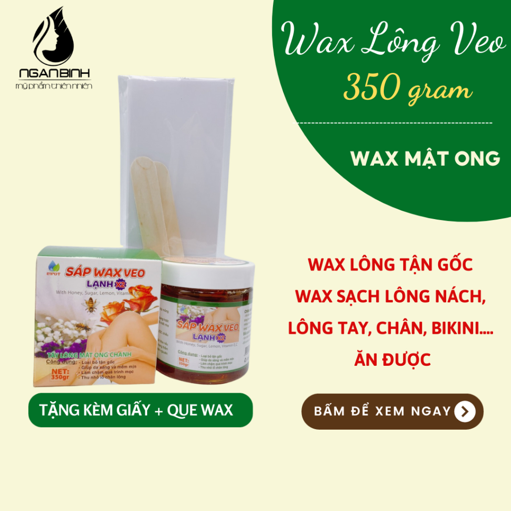 Wax lông Veo Triệt Lông Tận Gốc ( Tặng 50 Tờ Giấy Và Que Wax ).