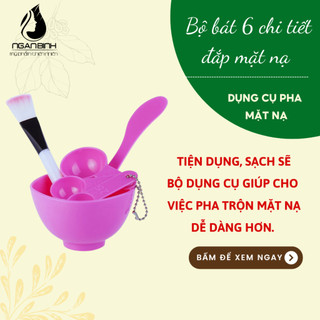 Bộ bát trộn mặt nạ đa năng 6 chi tiết