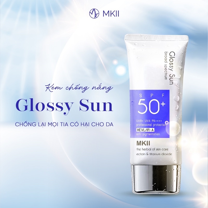 Kem Chống Nắng MKII Sun Cao Cấp - Phổ Rộng Căng Bóng Kiềm Dầu Cứu Tinh Cho Làn Da Mùa Du Lịch