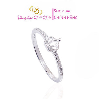 Nhẫn vương miện bạc ta - Nhẫn nữ bạc ta - Vàng Bạc Khải Khải