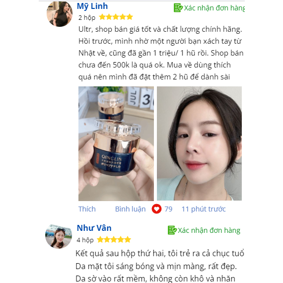 Kem xóa nhăn chính hãng Nhật Bản QINGLIN - Kem QINGLIN nâng cơ, bổ sung collagen, trẻ hóa làn da - KHỎE ĐẸP 247