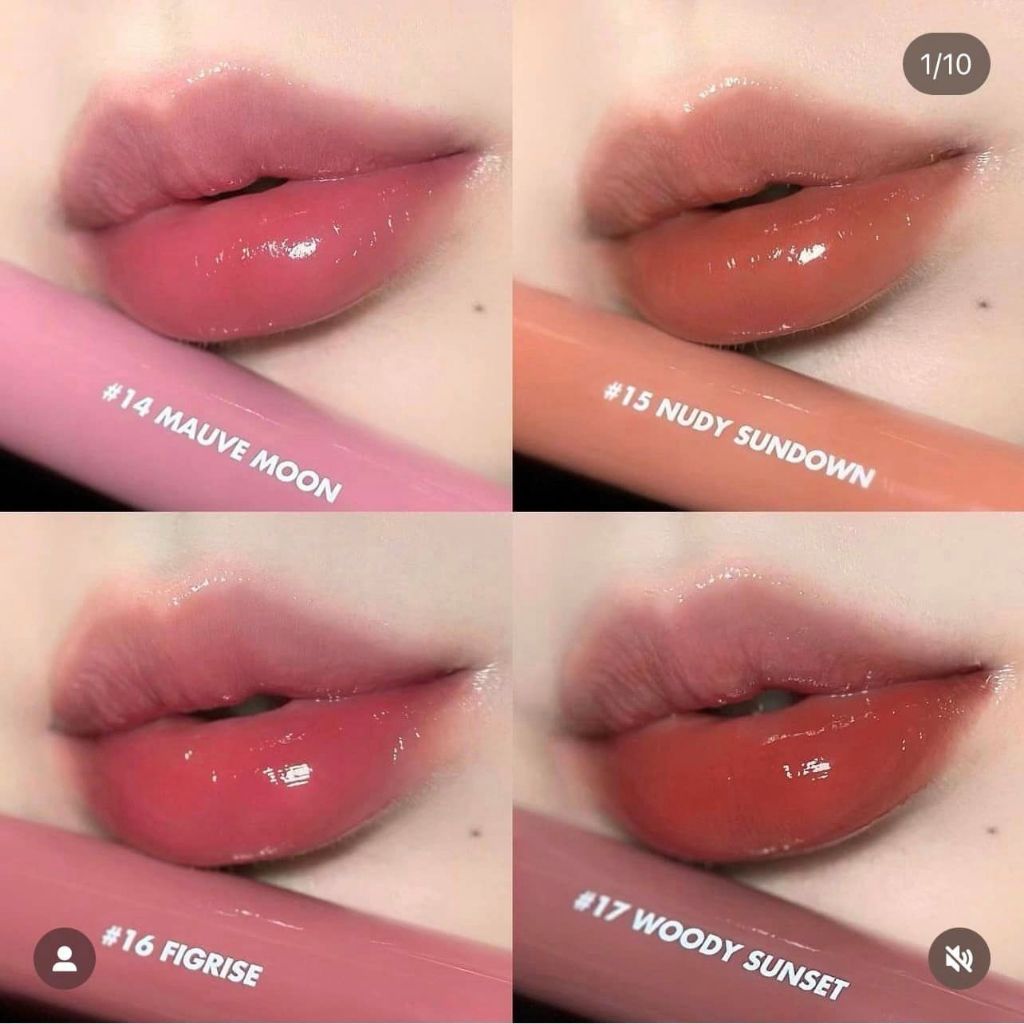 Son Tint Nước Siêu Lì, Lâu Trôi Romand Glasting Water Tint 4g