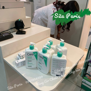 Sữa rửa mặt Cerave full size nội địa Pháp, hàng có bill, an toàn lành tính, giúp gia sạch sâu, mềm mịn_Sữa Paris Aderma