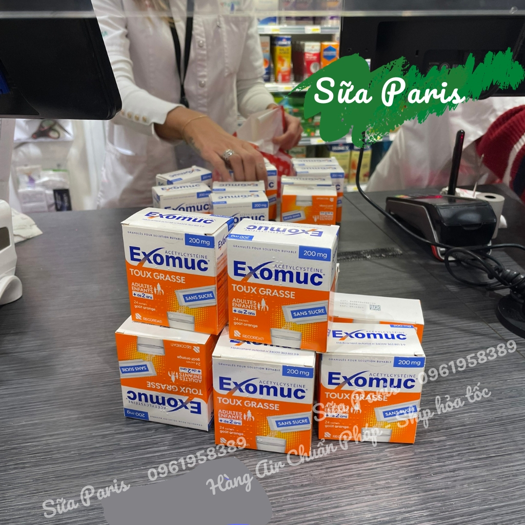 Sản phẩm hỗ trợ sức khỏe Exomuc hàng Pháp_Sữa Paris Aderma