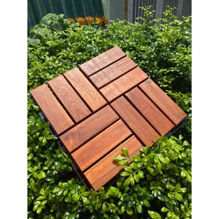 Combo 10 tấm sàn gỗ 12 nan vỉ nhựa ngoài trời chống nóng ban công sân thượng,chống trơn bể bơi sân vườn ngoài trời