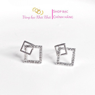  Bông tai nữ Bạc ta - Khuyên tai nữ Bạc ta - Vàng Bạc Khải khải 