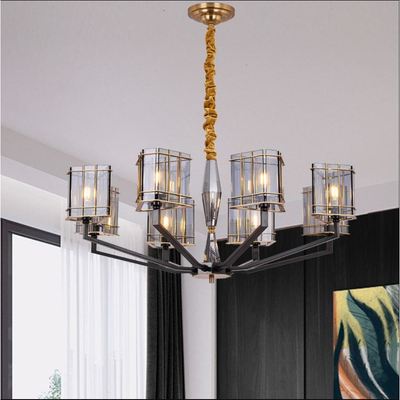 Đèn chùm MONSKY NANOMA Trang Trí Nội Thất Kim Cương Diamon - Tặng kèm bóng led nến cao cấp
