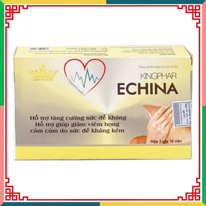 ECHINA Kingphar - Hộp 30 viên – Tăng cường miễn dịch, giảm ho, cảm cúm