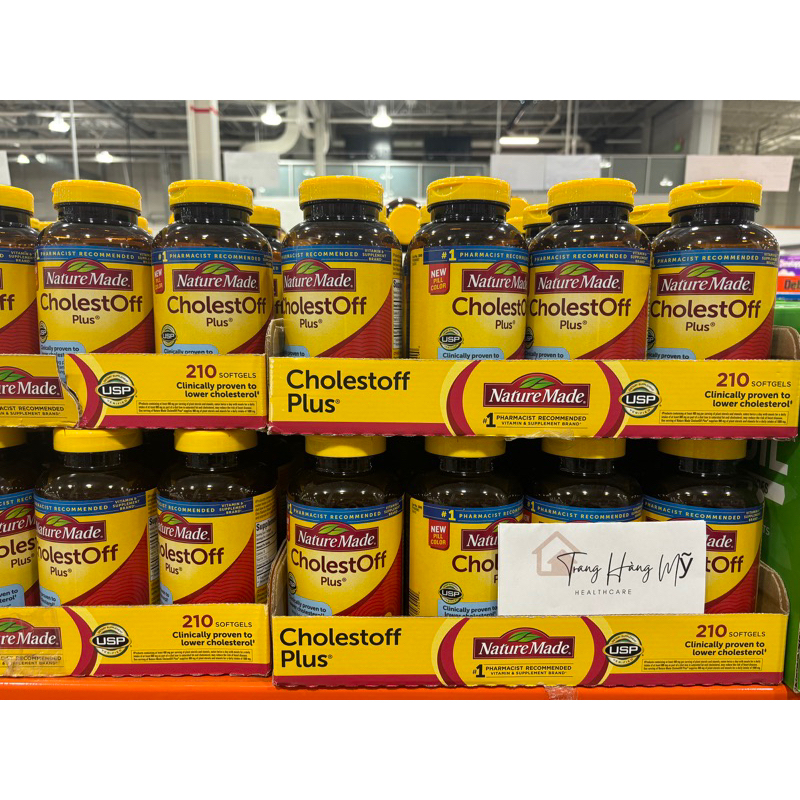 Viên Giảm Cholesterol Trong Máu Nature Made CholestOff Plus 210 viên