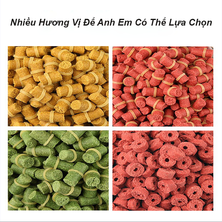 KhaLy Mồi Câu Cá Dạng Viên Kèm Chun Cực Kỳ Nhạy, Gồm Đủ Hương Vị Thơm Bén Cá MC-19