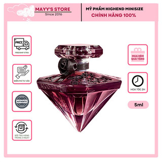 Nước hoa nữ la nuit tresor 5ml | nước hoa kim cương đen lancome