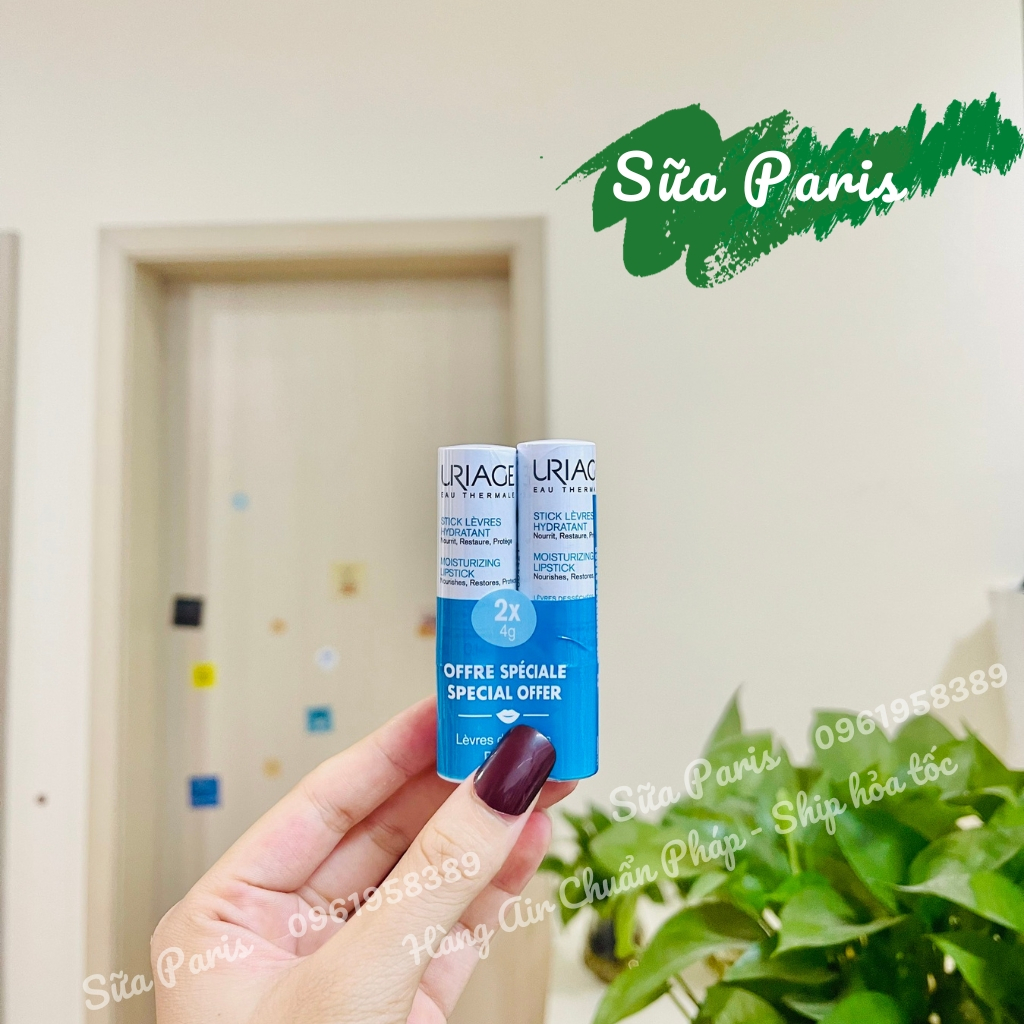 Son dưỡng môi Uriage Stick levres hydratant của Pháp dành cho môi khô, nứt nẻ hanh khô