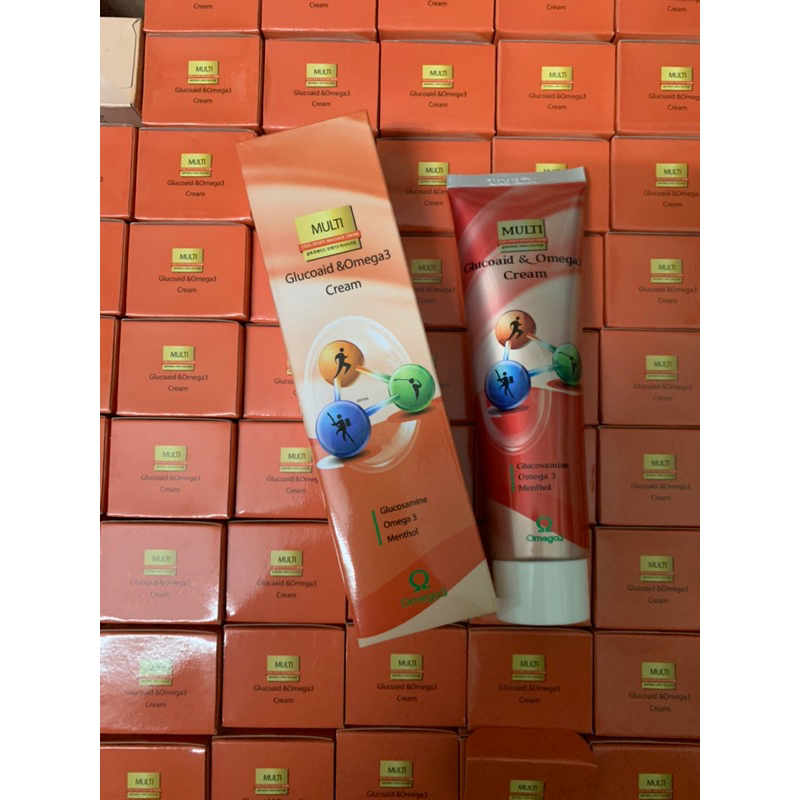 Dầu Lạnh Hàn Quốc Đỏ Xoa Bóp Multi Glucoaid & Omega3 Cream 165ml - xoa bóp nhức mỏi,xương khớp, vai gáy