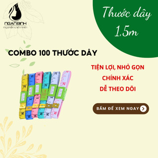 Combo 100 Thước dây đo eo,bụng ,đo chiều cao nhiều màu bền đẹp 150cm