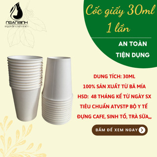 50 Chiếc Cốc Giấy 30ml cốc giấy 1OZ hàn quốc cao cấp
