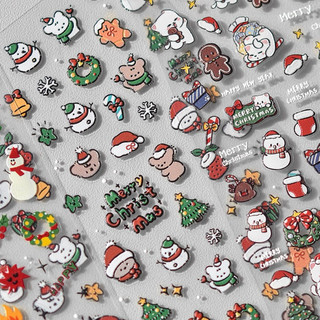 Sticker Nail trang trí móng Noel - Sticker Giáng Sinh 🎄☃️🎅🏻