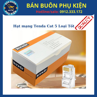 Hạt mạng tenda rj45 cat5e cat6 hộp 100hạt, combo 100 đầu rj-45 cat5/5e tenda loại tốt