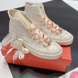 Giày Converse 1970s Wedding Brocade High top white ( Full box )