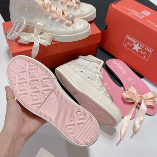 Giày Converse 1970s Wedding Brocade High top white ( Full box )