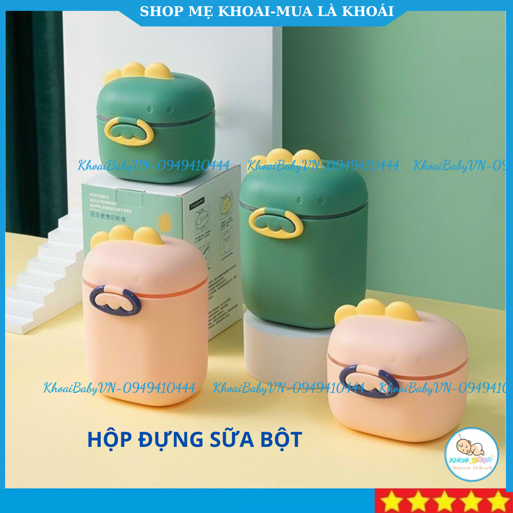 hộp đựng sữa bột cho bé, hộp chia sữa 255g tiện dụng cho bé đi chơi, du lịch-Khoaibaby