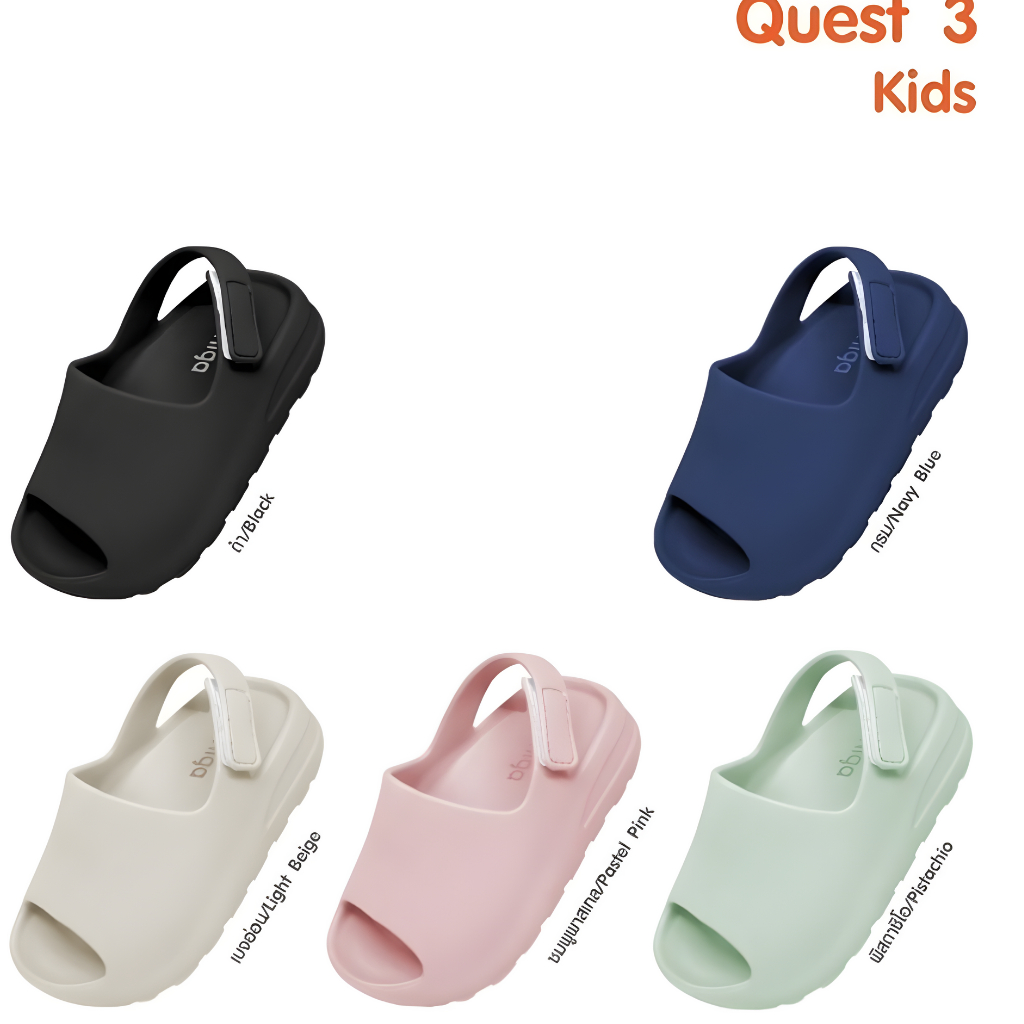 Giày Sandal bé gái nhựa đúc siêu nhẹ Monobo - Quest kids 2 3 5 (SIZE 31-33)