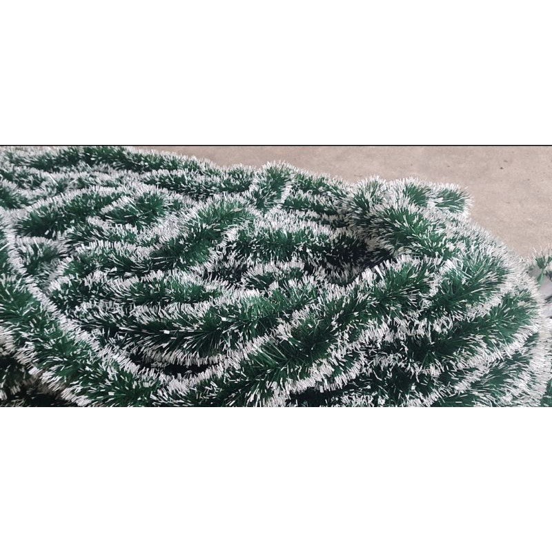 Dây đuôi chồn trang trí noel LinhDo phụ kiện trang trí đẹp treo cửa kính, cây thông cho văn phòng và cửa hàng