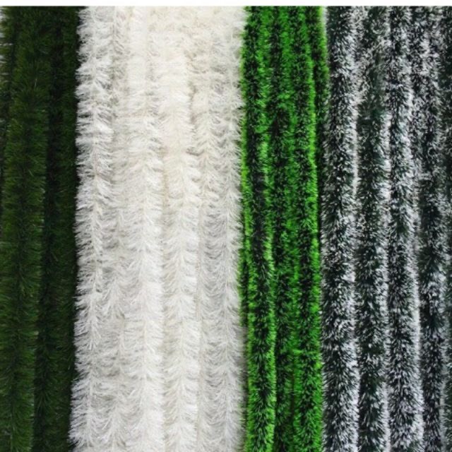 Dây đuôi chồn trang trí noel LinhDo phụ kiện trang trí đẹp treo cửa kính, cây thông cho văn phòng và cửa hàng